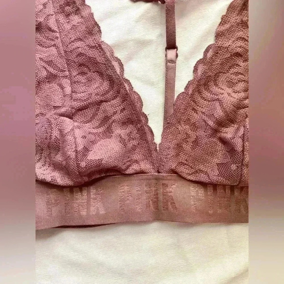 Victoria’s Secret PINK Lace Bralette Mauve - Picture 3 of 9
